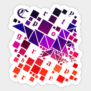 Cyberpunk Cryptographer Design Sticker